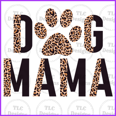Dog Mom Leopard Full Color Transfers