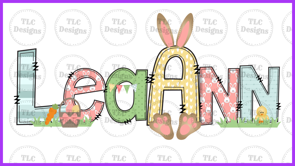 Easter 2 - Put Names And Gender In Notes Section. Full Color Transfers