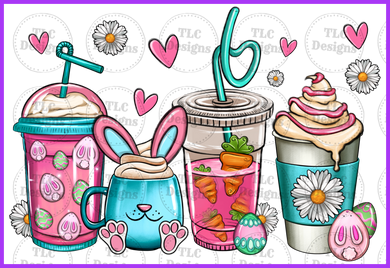 Easter Coffee Full Color Transfers