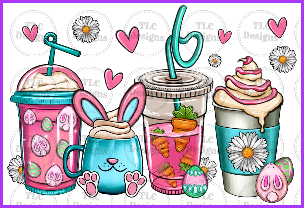 Easter Coffee Full Color Transfers