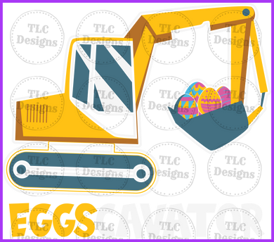 Eggscavator Full Color Transfers