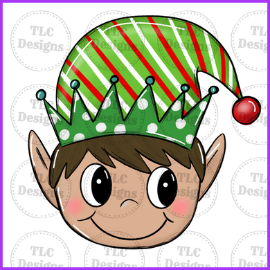 Elf Face Boy Full Color Transfers