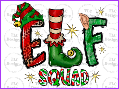 Elf Squad Full Color Transfers