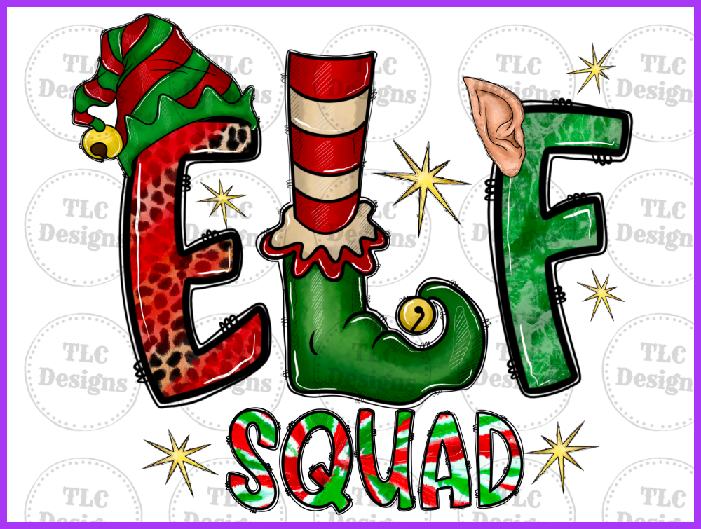 Elf Squad Full Color Transfers