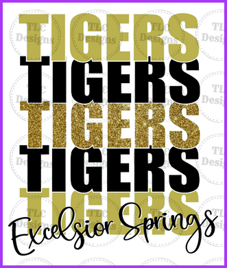 Excelsior Springs Tigers Full Color Transfers