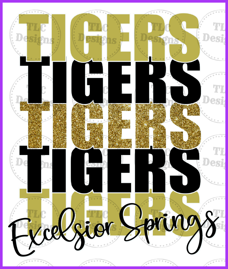 Excelsior Springs Tigers Full Color Transfers