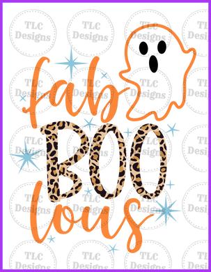 Fab Boo Lous With Cheetah Full Color Transfers