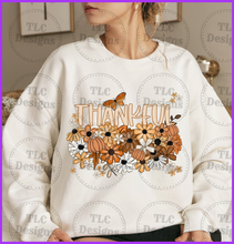 Load image into Gallery viewer, Fall Floral Names Thankful Full Color Transfers

