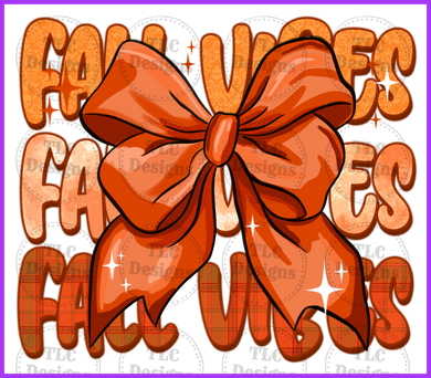 Fall Vibes Ribbon Full Color Transfers