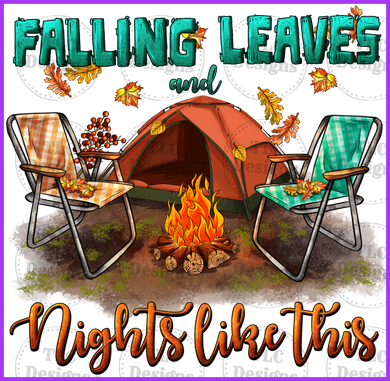 Falling Leaves And Nights Like This Full Color Transfers