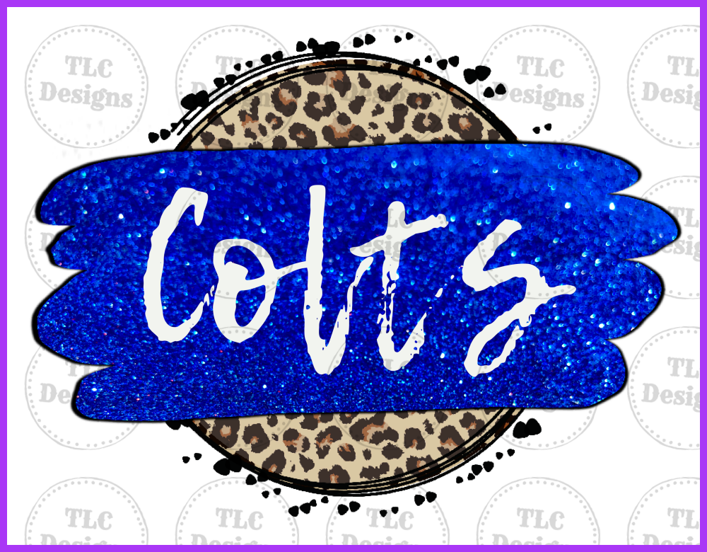 Glitter Colts Full Color Transfers