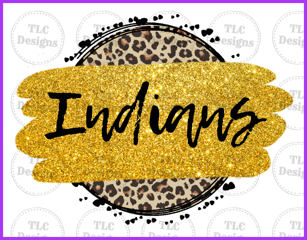 Glitter Indians Full Color Transfers