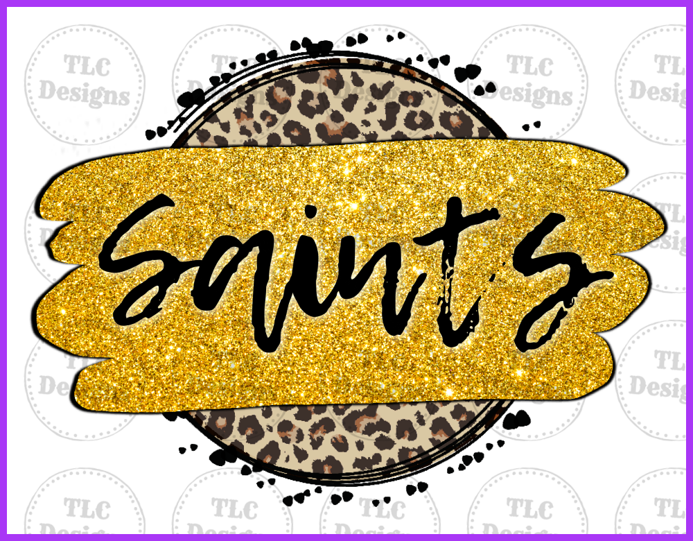 Glitter With Saints Full Color Transfers