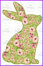 Load image into Gallery viewer, Floral Bunny Full Color Transfers
