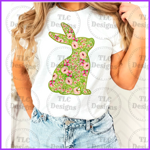 Load image into Gallery viewer, Floral Bunny Full Color Transfers
