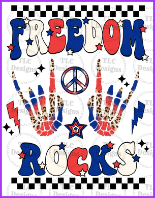 Freedom Rocks Full Color Transfers