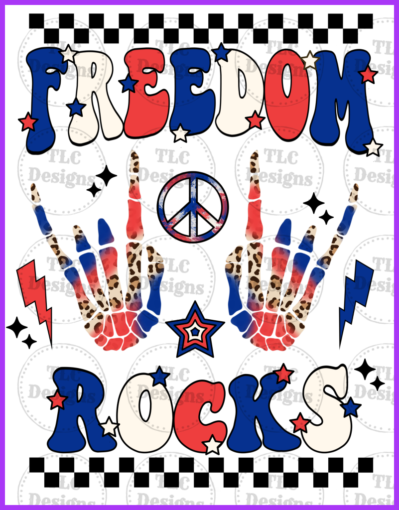 Freedom Rocks Full Color Transfers