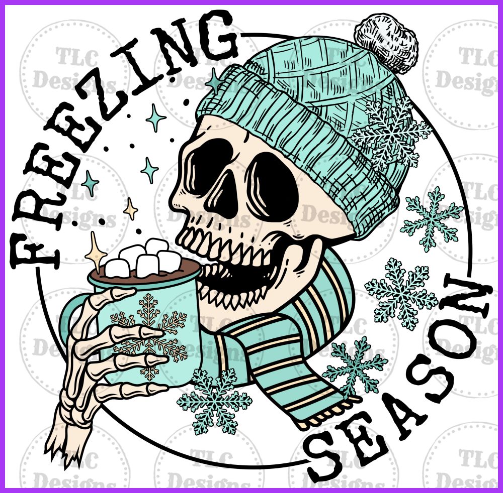 Freezing Season Skellie Full Color Transfers