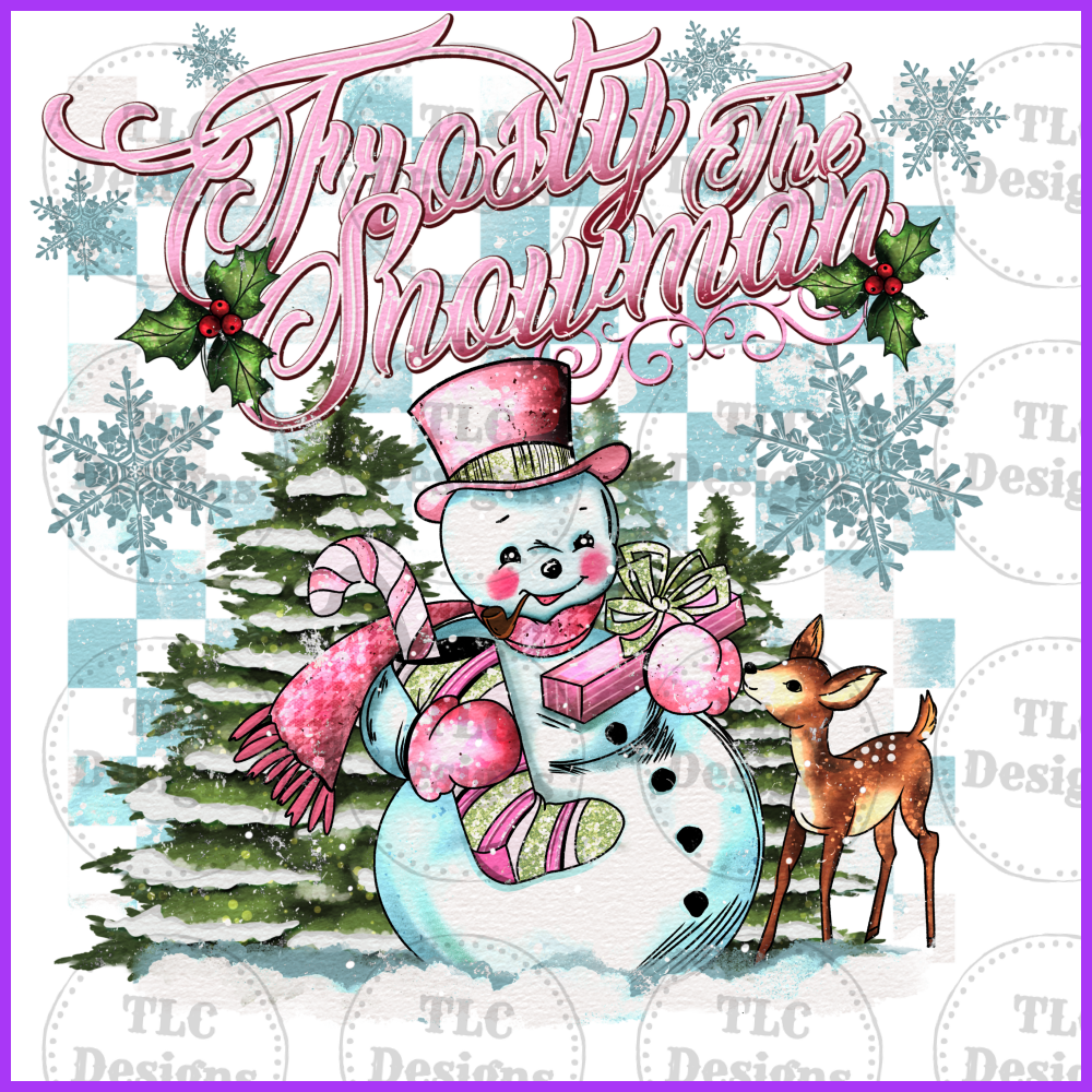 Frosty With Checker Full Color Transfers