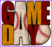 Load image into Gallery viewer, Gameday Baseball Add Color Combo In Notes Full Color Transfers
