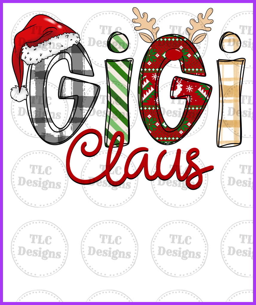 Gigi Claus Full Color Transfers