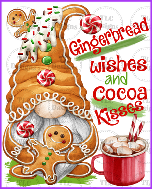 Gingerbread Wishes Full Color Transfers