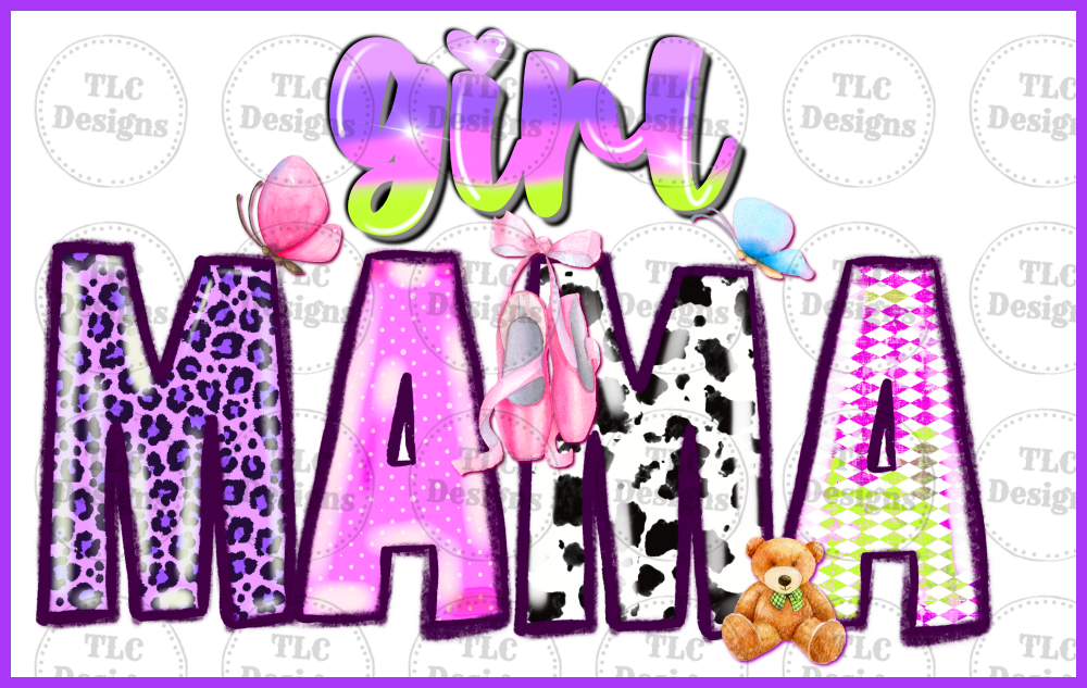 Girl Mama Full Color Transfers