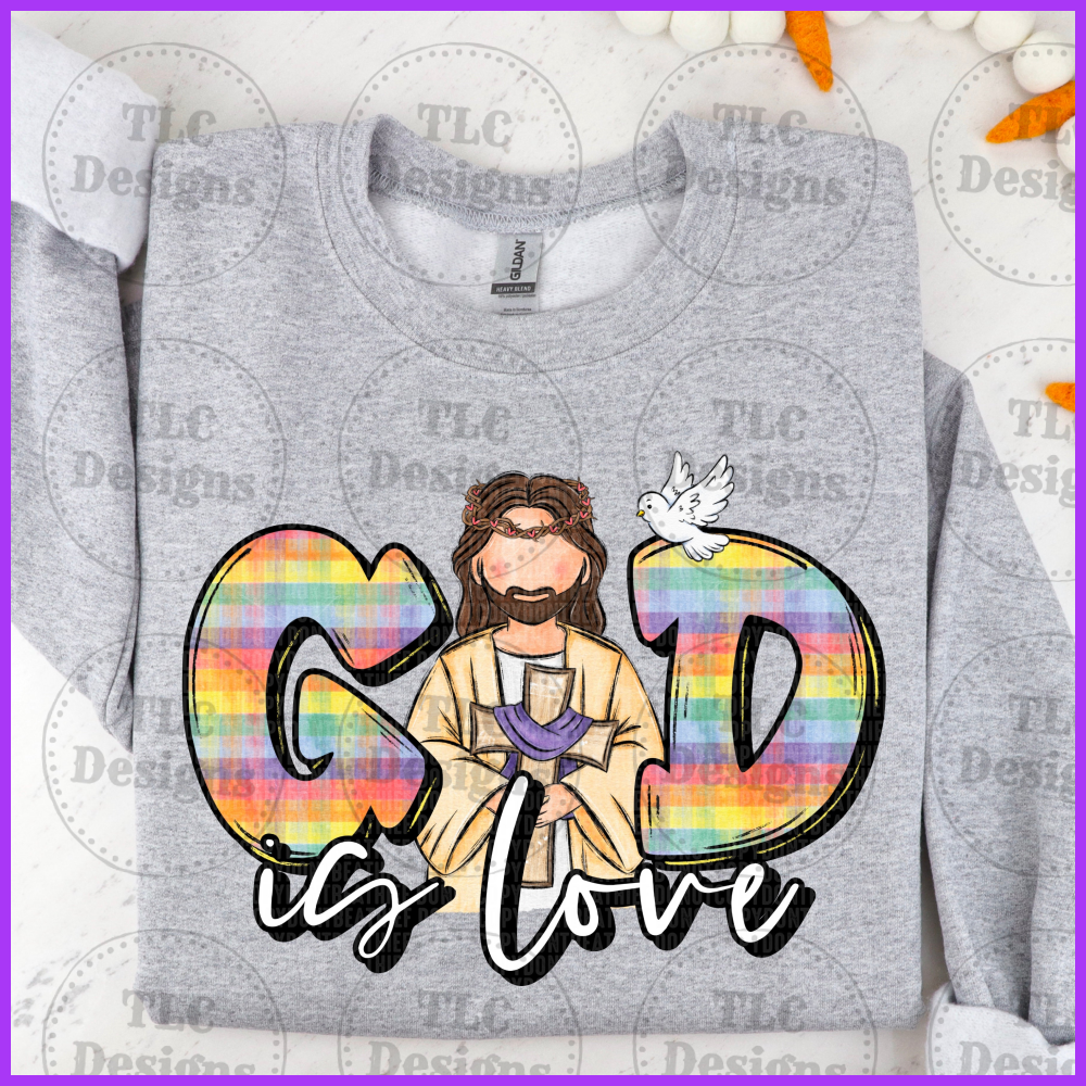 God Is Love Full Color Transfers