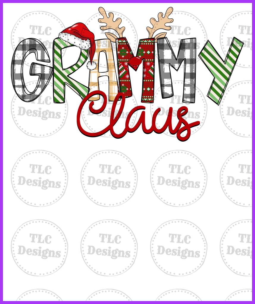 Grammy Claus Full Color Transfers