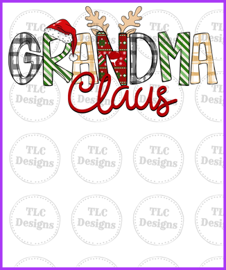 Grandma Claus Full Color Transfers