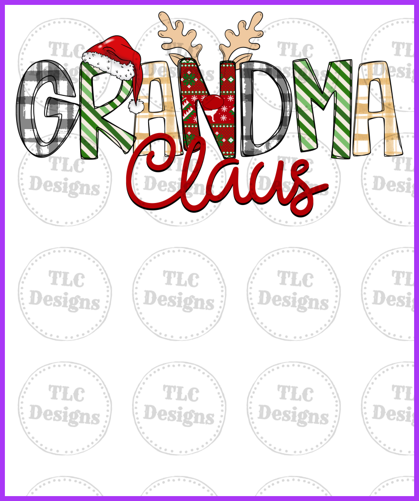 Grandma Claus Full Color Transfers
