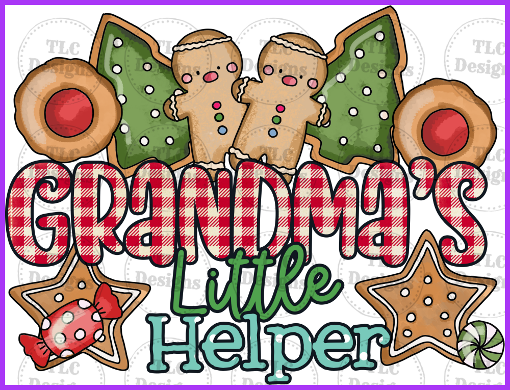 Grandmas Little Helper Full Color Transfers