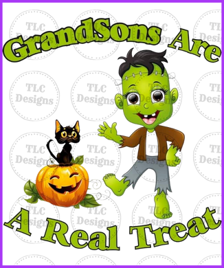 Grandsons Are A Real Treat Full Color Transfers