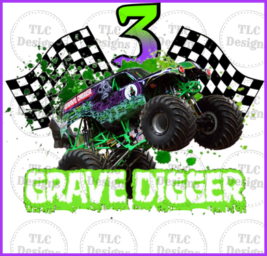 Grave Digger Brother Full Color Transfers