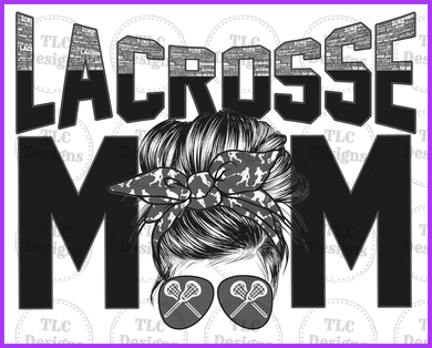 Grey Lacrosse Mom Full Color Transfers