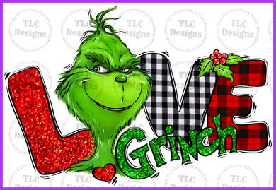 Grinch Love Full Color Transfers