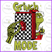 Load image into Gallery viewer, Grinch Mode On Full Color Transfers
