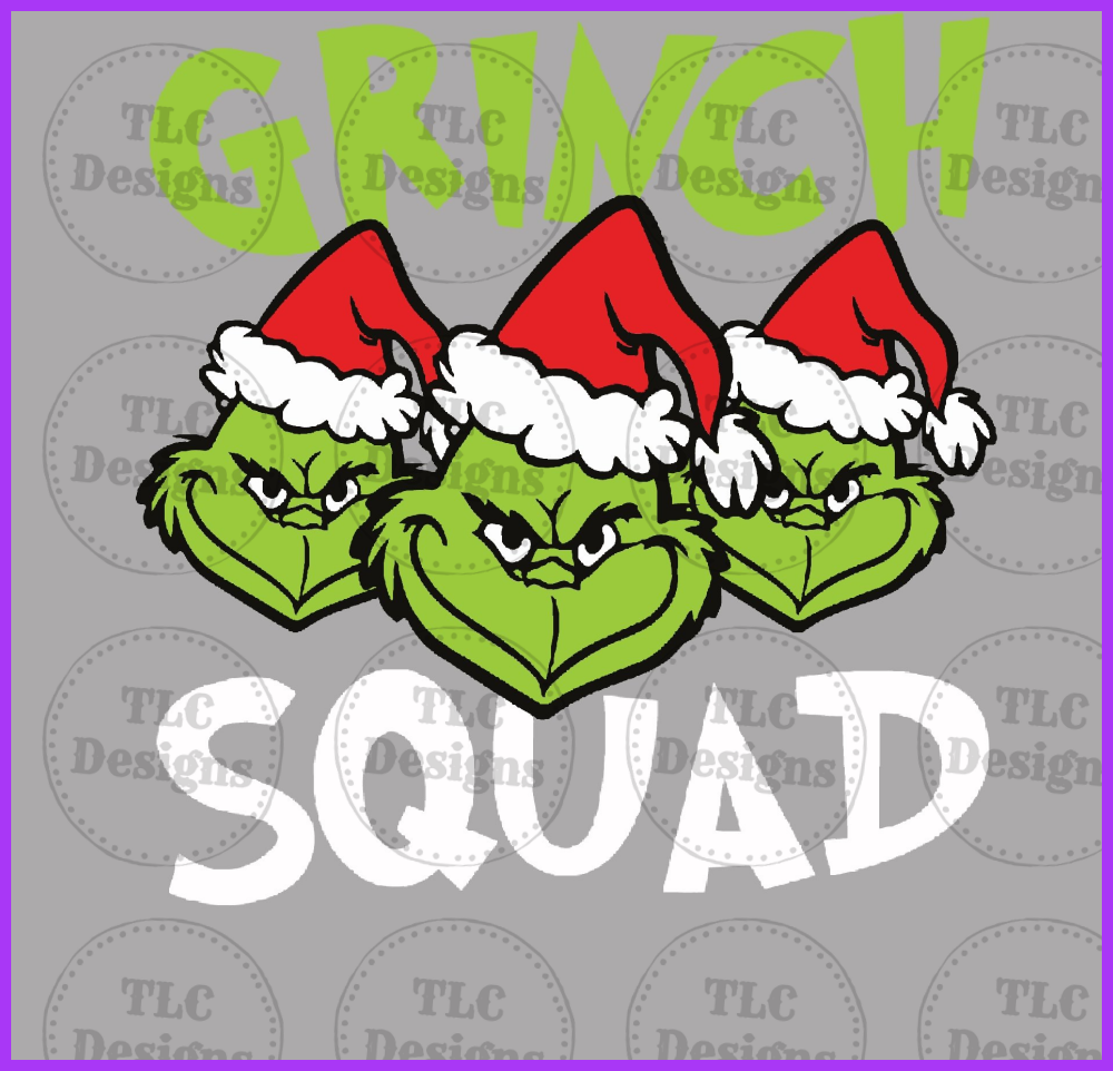Grinch Squad Full Color Transfers