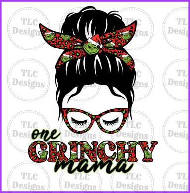 Grinchy Mama Full Color Transfers