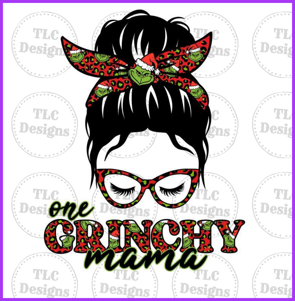 Grinchy Mama Full Color Transfers