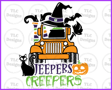 Halloween- Jeepers Creepers Full Color Transfers