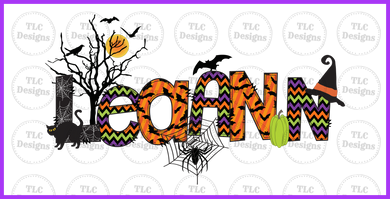 Halloween Names. Elements Will Vary. Add Name In Notes Full Color Transfers