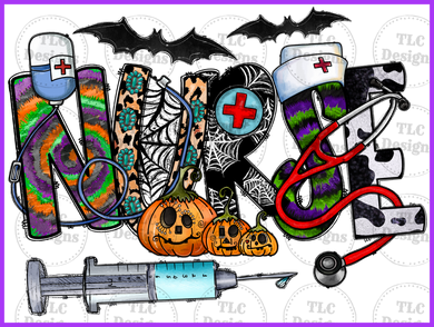 Halloween Nurse 3 Full Color Transfers