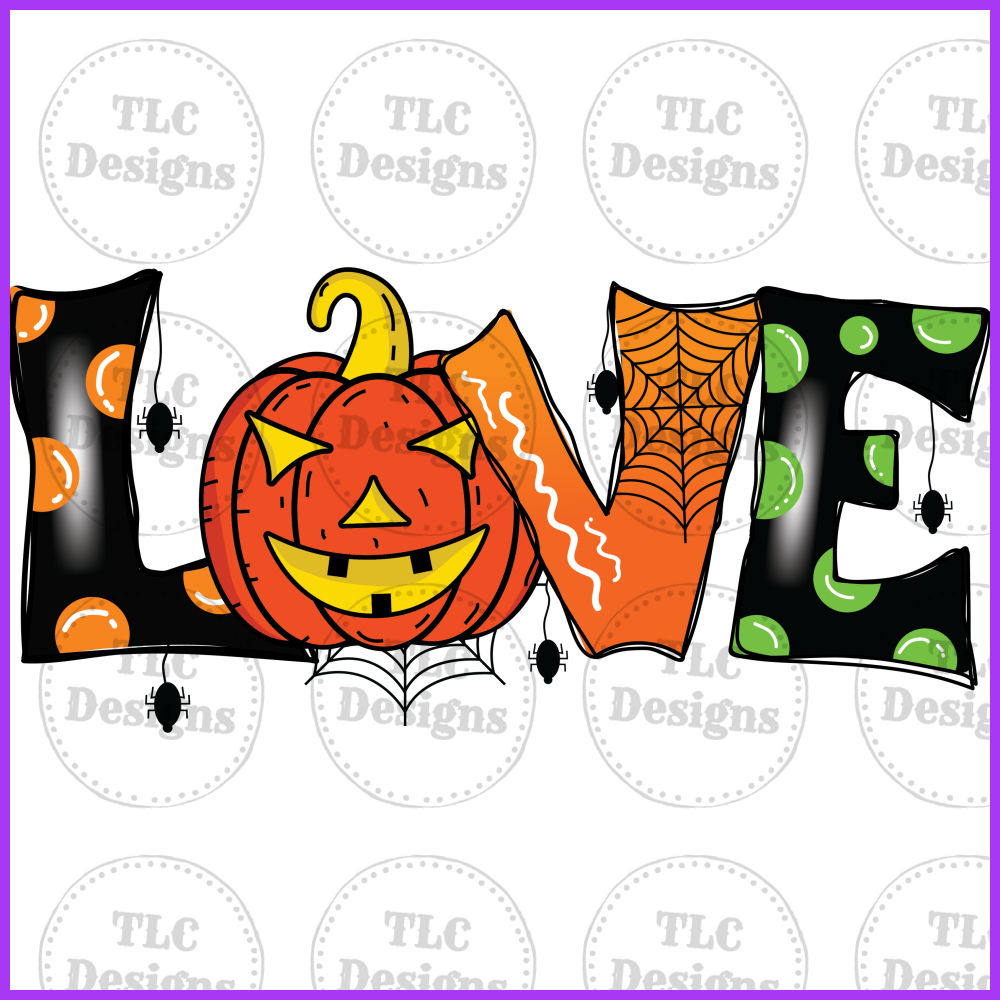 Halloween Theme- Love Full Color Transfers