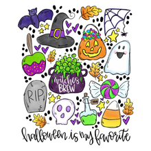 Load image into Gallery viewer, Halloween Is My Favorite With Free Pocket/Sleeve Full Color Transfers
