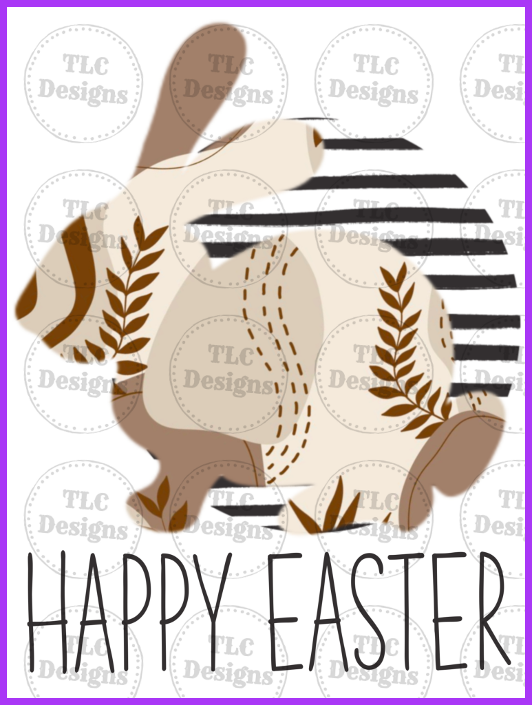 Happy Easter Tans Full Color Transfers