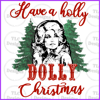 Have A Holly Dolly Christmas Full Color Transfers