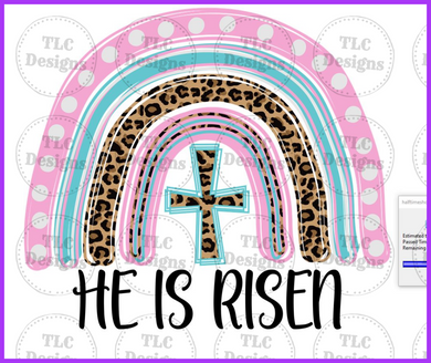 He Is Risen Full Color Transfers