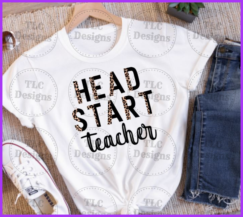 Head Start Teacher Full Color Transfers