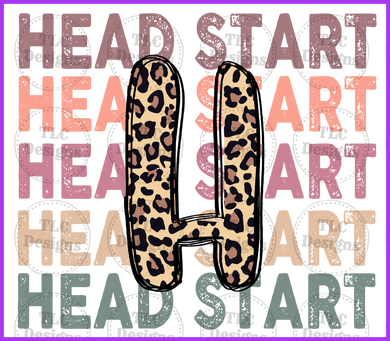 Headstart Boho With Leopard Full Color Transfers